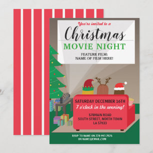 Invitation Film de Noël Fête des enfants