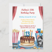Film et Popcorn Fête de l'Anniversaire des enfants