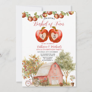 Invitation Fils Bushel Anniversaire Pomme Enfant Anniversaire