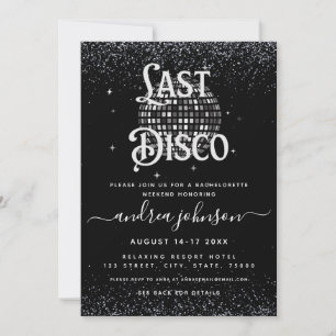 Invitation Fin de semaine de la discothèque Dernière des anné