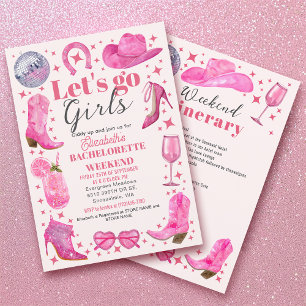 Invitation Fin de semaine du Dernier Rodeo Bachelorette Party