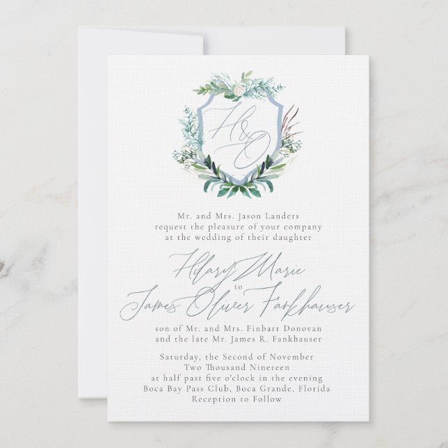 Invitation Finale de l'invitation Hilary et Oliver (Devant)