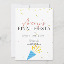 Invitation finale Fiesta Bachelorette Party
