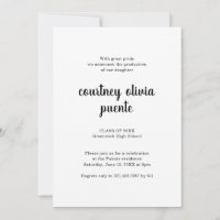 Finalement épaisse Black Script Photo Graduation P