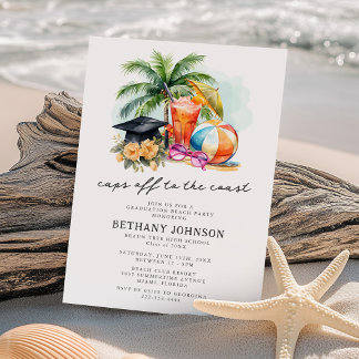 Invitation Fini les Casquettes pour la Fête de Fin d'Études s