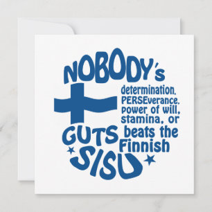 Invitation finlandaise SISU - personnaliser !