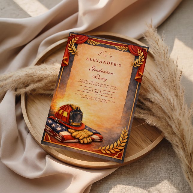 Invitation Fire Department Graduation (Créateur téléchargé)