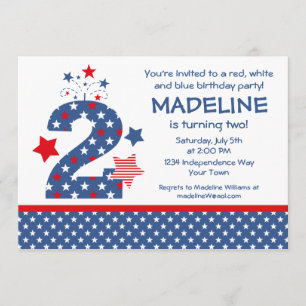 Invitation Firecracker 2e anniversaire