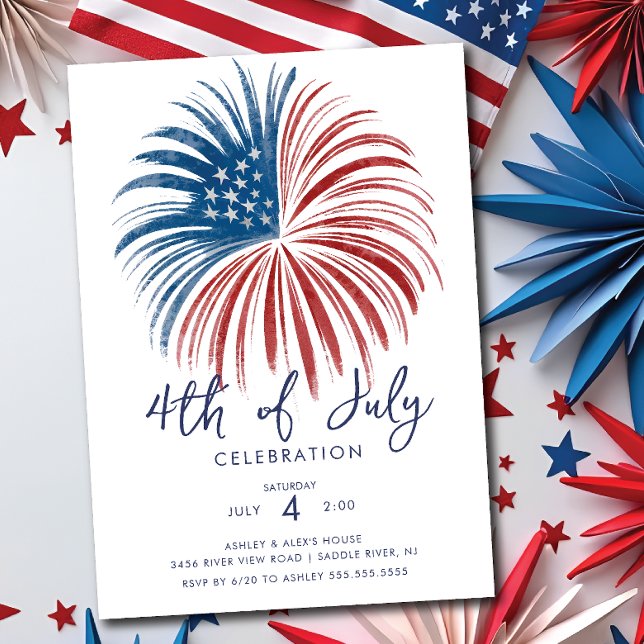 Invitation Fireworks Extravaganza 4 juillet (Créateur téléchargé)