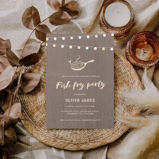Invitation Fish fry birthday party
