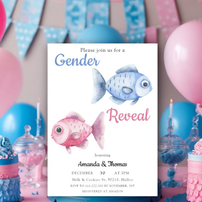 Invitation Fishing Gender Reveal (Créateur téléchargé)