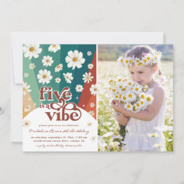 Invitation Five est un Vibe 5e anniversaire | Retro Daisy Rai