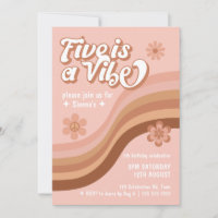 Five est une Vibe Retro Daisy Rose Girl Anniversai