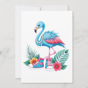 Invitation Flamant rose Chucks and Pearls Comma La Harris 202