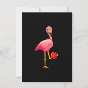 Invitation Flamant rose de Bowling - Drôle Flamant rose Bowli
