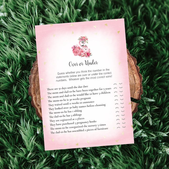 Invitation Flamant rose Rose Ballerina Sur Sous Le Jeu De Dou (Créateur téléchargé)