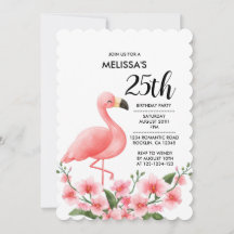 Flamant rose rose Orchidée rose Flore 25e annivers