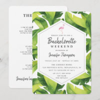 Flamant rose tropical Bachelorette Week-end Itinér