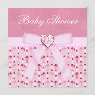 Invitation Flamants roses du Baby shower Pink Wonderland Invi