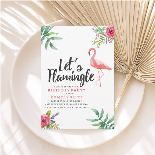 Invitation Flamingle Anniversaire