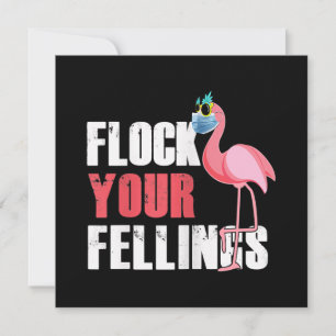 Invitation Flamingue Rose Drôle Flock Vos Sentiments Femme