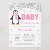Flamme de neige Baby shower de la fille rose d'hiv