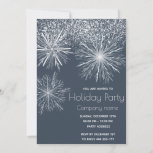 Invitation Flamme de neige de couleur d'aquarelle moderne Fêt