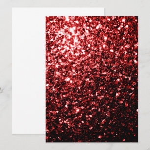 Invitation Flamour rouge foncé Parties scintillant scintille 