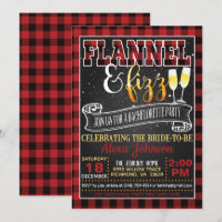 Flannel et Fizz Bachelorette Party - Rouge