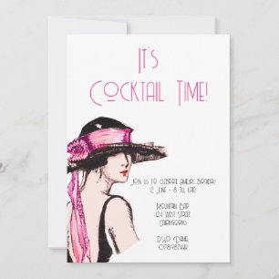 Invitation Flapper Girl Cocktail Party