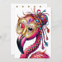 Flaunty Flamant rose Mardi Gras