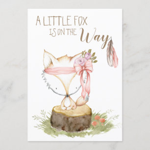 Invitation *~* Flèche de plumes de forêt de renard boho