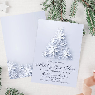 Invitation Flèches de neige 3D Christmas Tree Holiday Open Ho