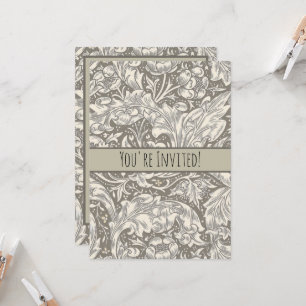 Invitation Fleur de bouton de bachelier de William Morris Bot