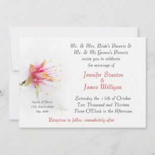Invitation Fleur de l'amandier
