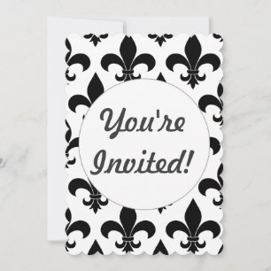 Invitation Fleur de lis Motif Classic