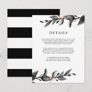 Invitation Fleur de lune Boîtier de détails de l'invité mar