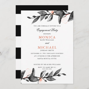 Invitation Fleur de lune   Groupe d'engagement mariage