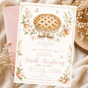 Invitation Fleur de pêcher Sweetie Pie Papillons sauvages Arc
