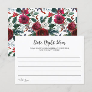 Invitation Fleur d'hiver Fleur de la nuptiale Date Nuit Idées