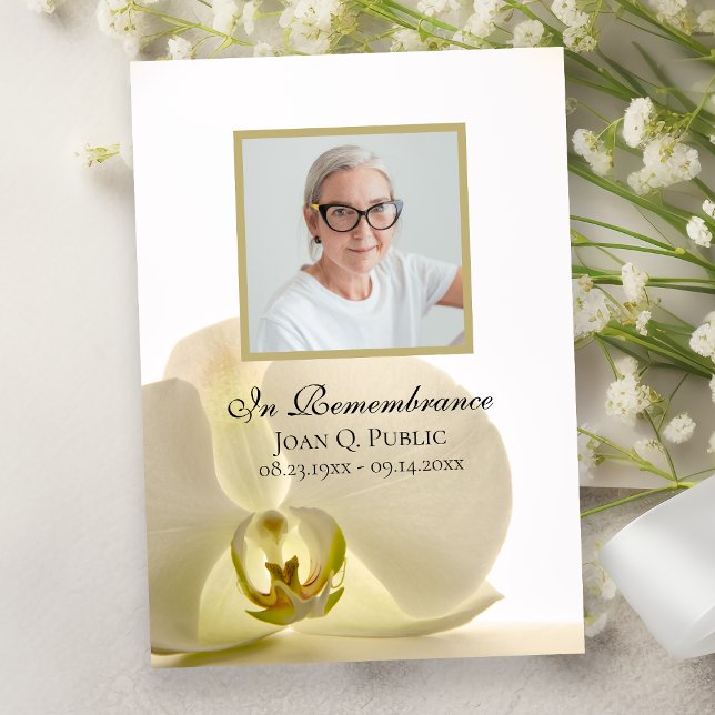 Invitation Fleur d'orchidée sur le mémorial de l'anniversaire (Créateur téléchargé)