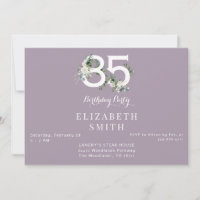 Fleur Élégante Blanche Lavande 85e Anniversaire II