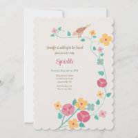 Invitation Fleur Moineau