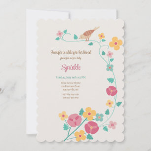 Invitation Fleur Moineau