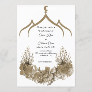 Invitation Fleur Mosquée