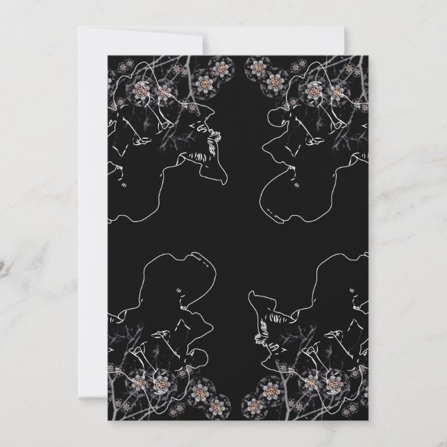 Invitation Fleur nocturne (Devant)