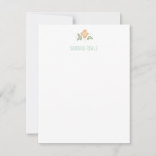 Invitation Fleur orange personnalisée