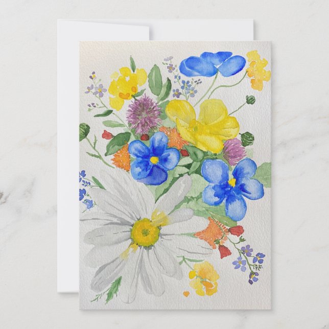 Invitation fleur sauvage (Devant)