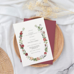 Invitation Fleur sauvage bébé en fleurs Baby shower fille