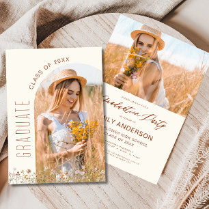 Invitation Fleur sauvage Bloom Graduation Party Arch Photo